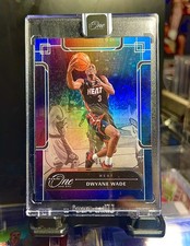 Dwyane Wade 2023-24 Panini One and One #159 Blue Parallel 21/35 Miami Heat SSP