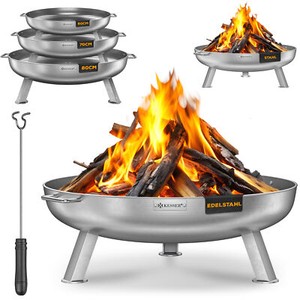 Feuerschale mit Windschutz