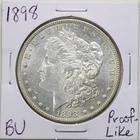 1898 $1 Morgan Silver Dollar in BU Condition #2628 Proof-Like