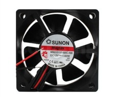 SUNON MB60201V1-000C-A99 6020 6CM 12V 1.62W 2-wire magnetic suspension fan