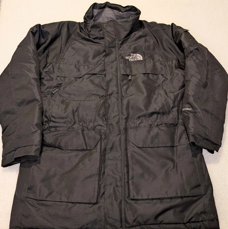 north-face hyvent goose down parka no hood jacket