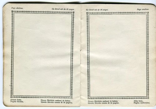 1923 Switzerland Passport with US Visa Stamps & Consulate Receipt Free Shipping - 画像12/16