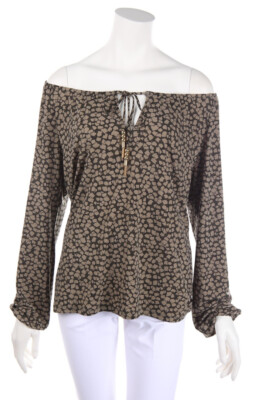 MICHAEL MICHAEL KORS Blouse Carmen Print M olive brown olive grey
