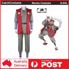 Anime Naruto Jiraiya Kimono Cosplay Costume Uniform Halloween Party Full Outfits
