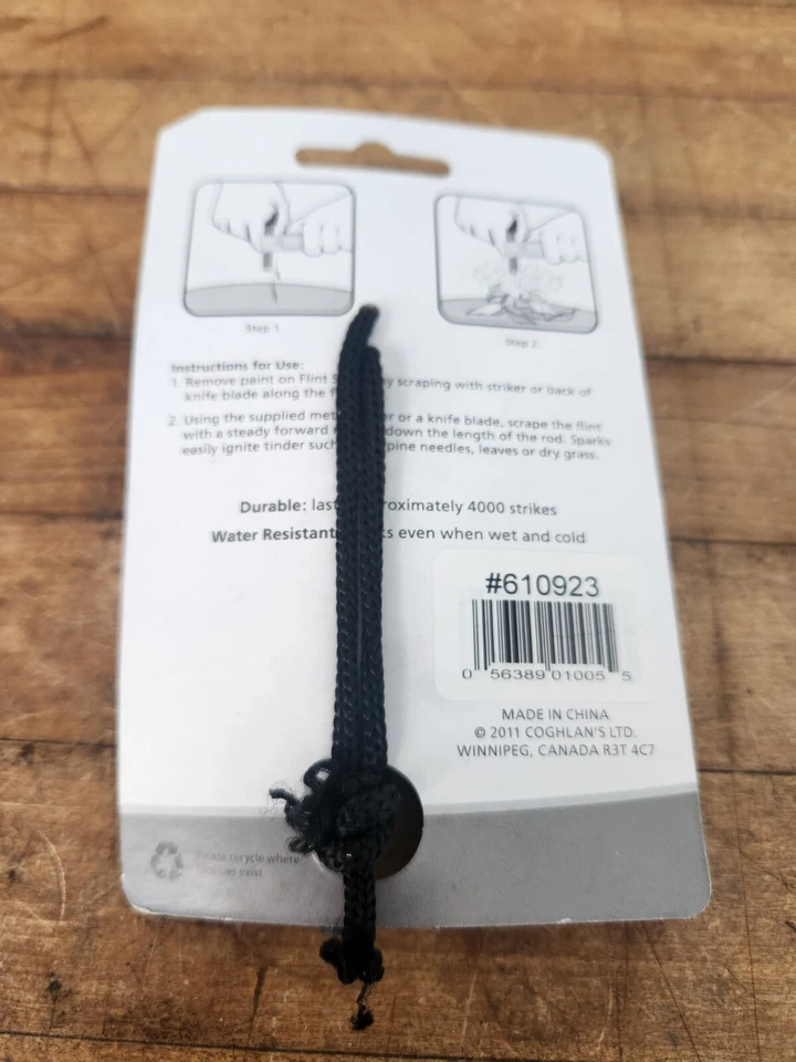 Coghlan’s Flint Striker iniciador de incendios supervivencia al aire libre senderismo camping preparación Foto 3 de 4