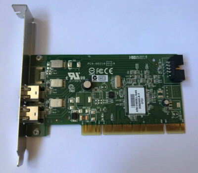 ADAPTEC AFW-2100/DELL 2 PORT IEEE-1394 FIREWIRE PCI CONTROLLER  #GK60