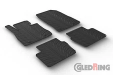 All Weather Rubber Floor Mats {fits Yaris iA & Scion iA} - 4 Piece Set - Black