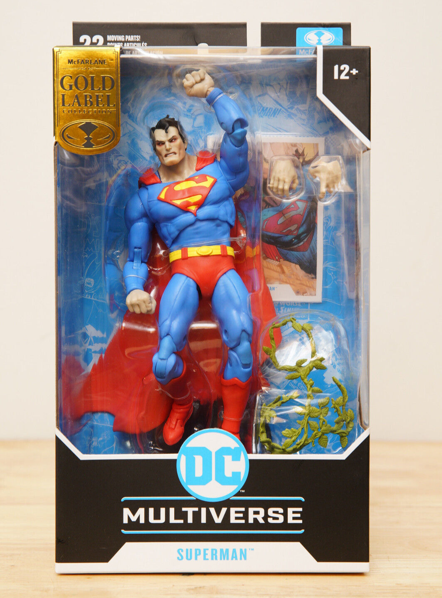McFarlane DC Multiverse Hush Superman Red Laser eyes Gold Label
