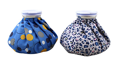 2 Pack 9'' Reusable Ice Bags Cold Compress for Headache Knee Neck Sports Injuries