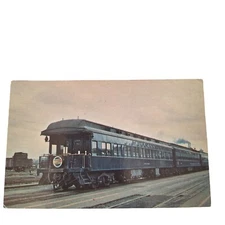 Postcard Wabash Cannon Ball Pullman Diplomat Decatur IL Chrome Unposted