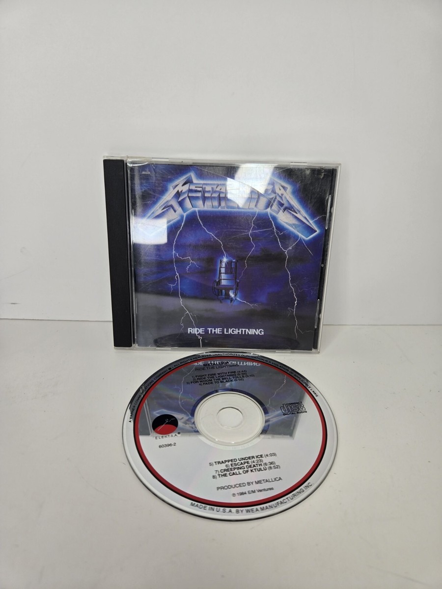 Metallica Ride The Lightning CD EARLY PRESS! Elektra 9 60396