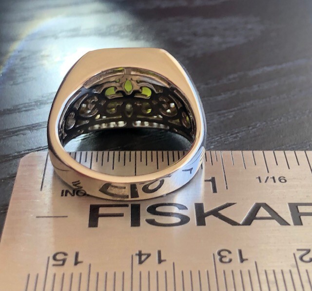 Mens Solid Black Opal Signet ring 9 Red Blue FIRE Halo Heavy Sterling ring VIDEO image 4