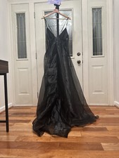 Mac Duggal Black Gown Size S (Brand New)