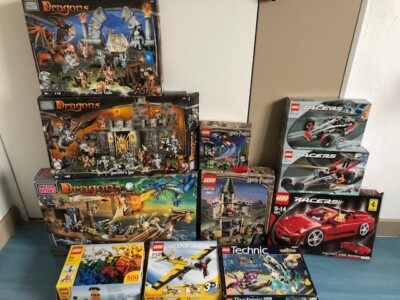 Lego Mega Blocks Konvolut leere Schachteln sehr guter Zustand (Harry Potter, Technic, Dragons)