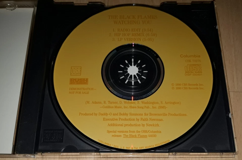 THE BLACK FLAMES - Watching You - Remix US PROMO CD Single R&B Rnb NEWKIRK RARE  - Bild 4 von 4