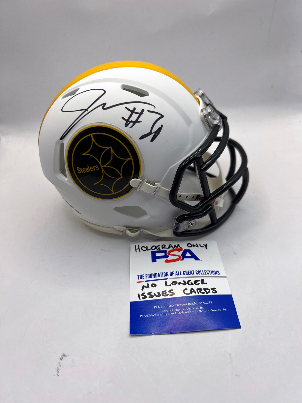 JAYLEN WARREN Pittsburgh Steelers SIGNED Custom Speed Mini HELMET PSA COA 