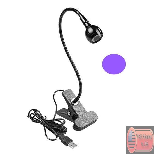 UV Nail Lamp, UV Light for Nails UV LED Light Fixtures with Gooseneck and Clamp-image