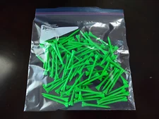 NEW 200 pack Champ Zarma Fly 2 3/4" Plastic Golf Tees Green /BULK/ Free Shipping