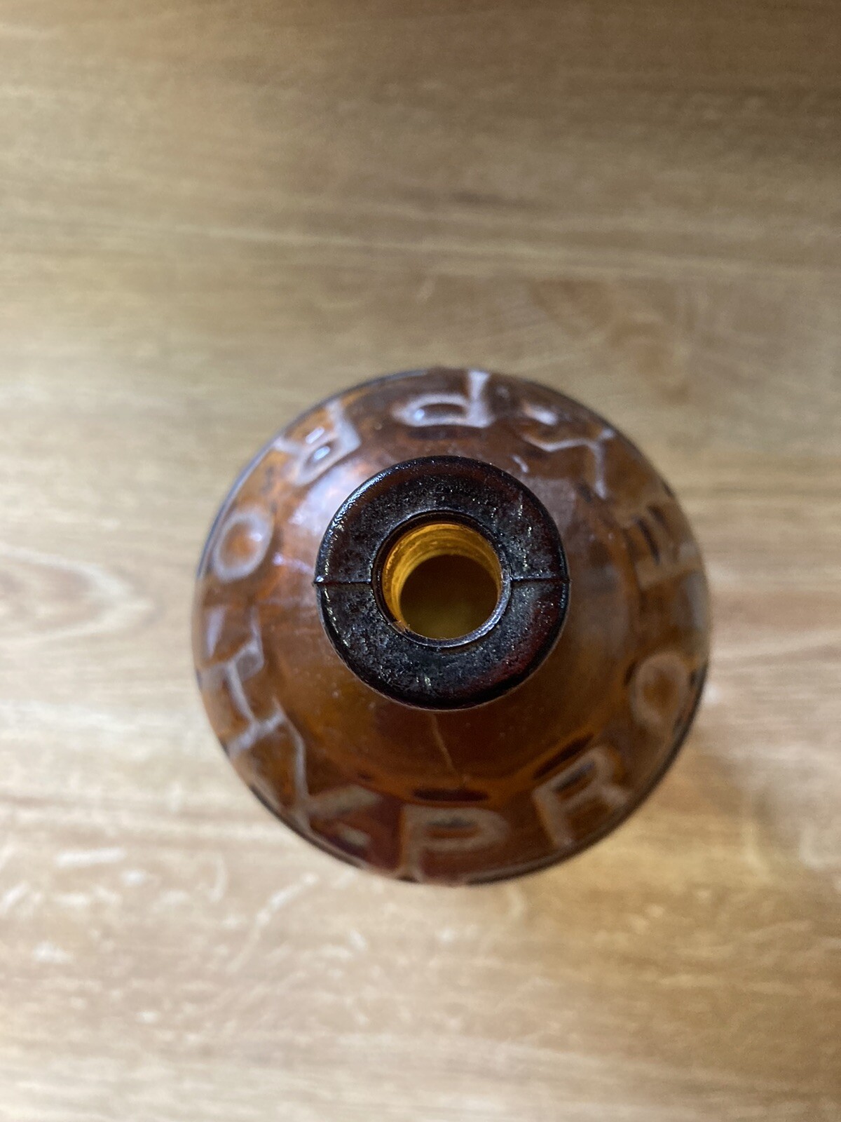 Vintage HYPRO Amber Glass Bleach Bottle 32oz eBay