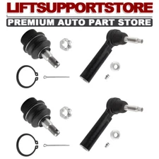 4X For Chevy Silverado 1500 07-13 Front Outer Tie Rod Ends Lower Ball Joints Kit
