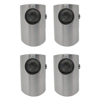 Querstabhalter EndstüCk Rechts Edelstahl Ø 22 Mm FüR 12 Mm RundstäBe 4Er Set
