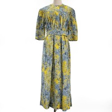 Rachel Comey NWT Ardito Printed Dress Size 6 in Blues and Yellow 100% Cotton
