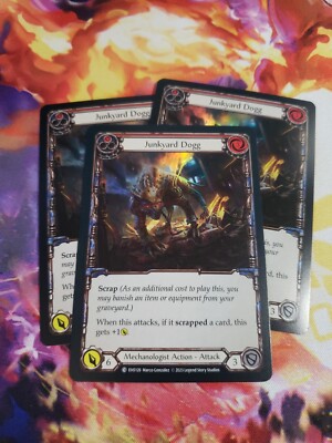 3x Junkyard Dogg Red Foil Playset Bright Lights Flesh and Blood FAB