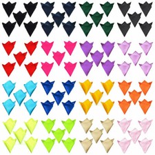 5 PCS Men Plain Color Pocket Square Hanky Wedding Accessories Satin Handkerchief