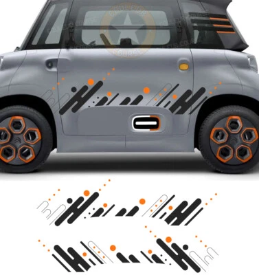 2 X BANDES KIT DECO DECOR COTÉ POUR CITROEN AMI AUTOCOLLANT STICKER BD099-3