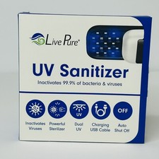 UV Sanitizer Handheld Portable Inactivates 99.9 of Bacteria  Viruses LivePure