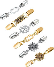 6 Pcs Sweater Clips Waist Cinch Clips Vintage Dress Clip Back Cinch Retro Brooch