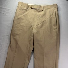 Lauren Ralph Lauren Dress Pants Mens 34x32 Beige Wool Total Comfort Trousers