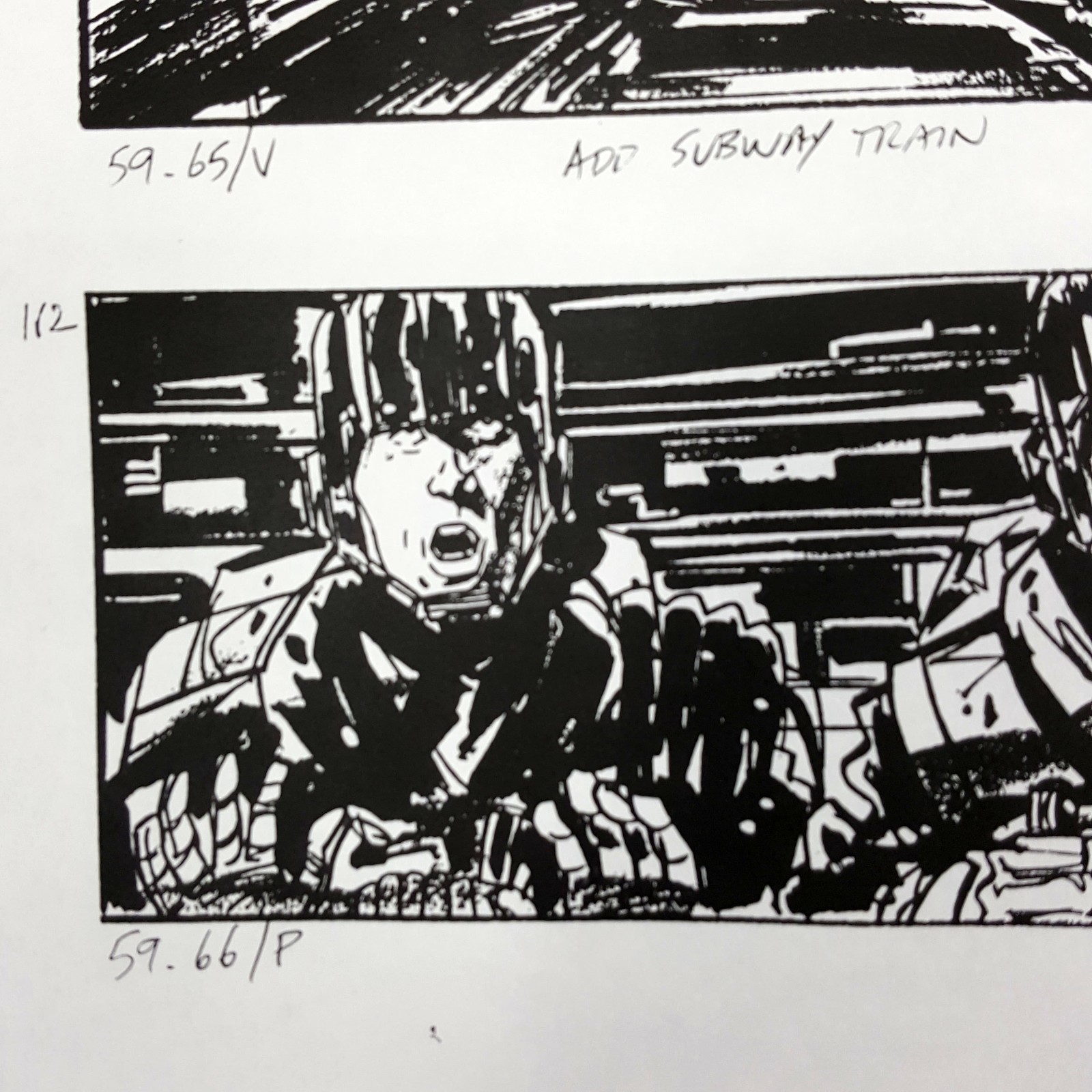 Image 18 of The Fifth Element - Production Used Storyboard, Cab Chase 160-162 , COA