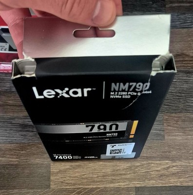 Lexar NM790 2TB PCIe 4.0 NVMe M.2 SSD Gen4 7400MB/s Brandneu Versiegelt