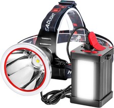 Powerful LED Headlamp Rechargeable Outdoor Headlight for Camping,Hunting,Fishing