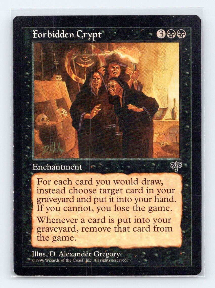 Forbidden Crypt Rare Mirage Magic: The Gathering Near Mint