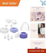 Breast Pump Spare Parts Bundle Double Electric Valves Diaphragms Tubes Nipple