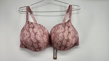 NWT Skims Womens 38D Rose Pastel Snake Print Ultimate Push Up Plunge Bra