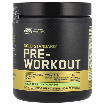 2 X Optimum Nutrition, Gold Standard Pre-Workout, Green Apple, 10.58-Worldwide
