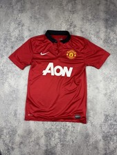 Vintage Nike Manchester United Soccer Jersey 2013-14 Home Footbal Shirt Size S
