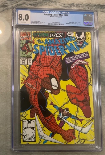 Amazing Spider-Man #345 CGC 8.0 White Pages 1991 Marvel No Reserve