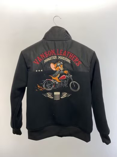 VANSON/Jacket/M/Polyester/BLK - image 2