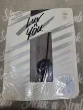 Vintage 90's Luv N You Floral Backseam Thigh High Stockings Size 8.5-11