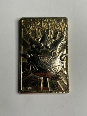 pokemon 23k gold plated trading card togepi Pokemon Togepi Burger King 23K
