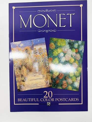 Claude Monet 1993 Postcard Book 20 intact postcards