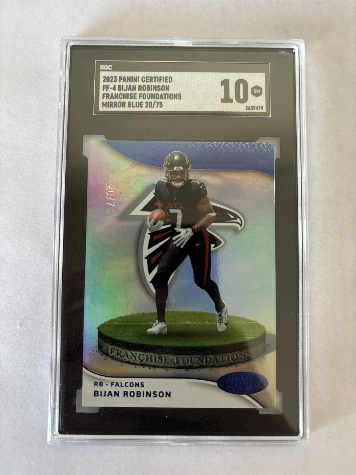 Bijan Robinson Panini Certified Franchise Foundations #FF4 Mirror Blue