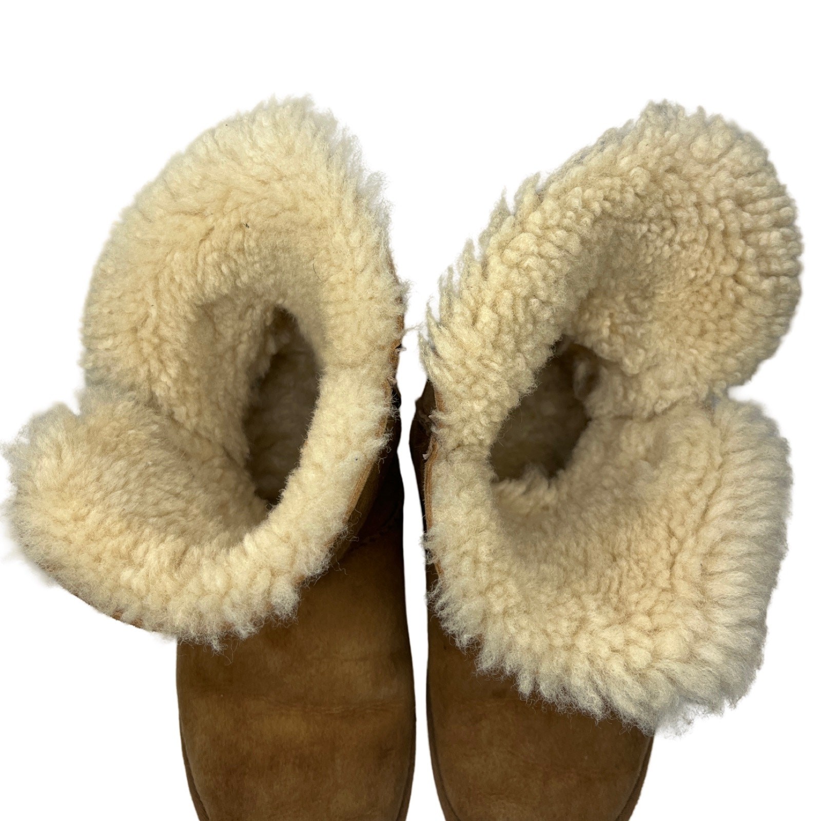 UGG Bailey Button Short Chestnut Shearling Boots … - image 7
