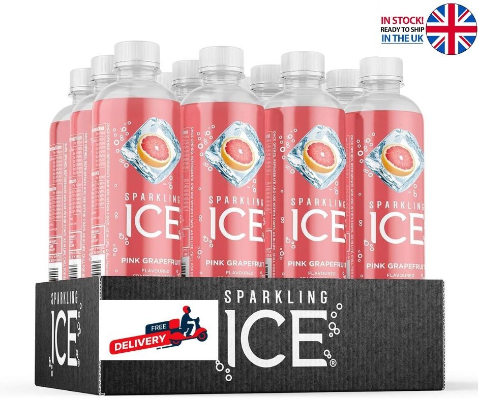 Sparkling Ice Strawberry Watermelon 12x500ml Vitamin Water No Sugar
