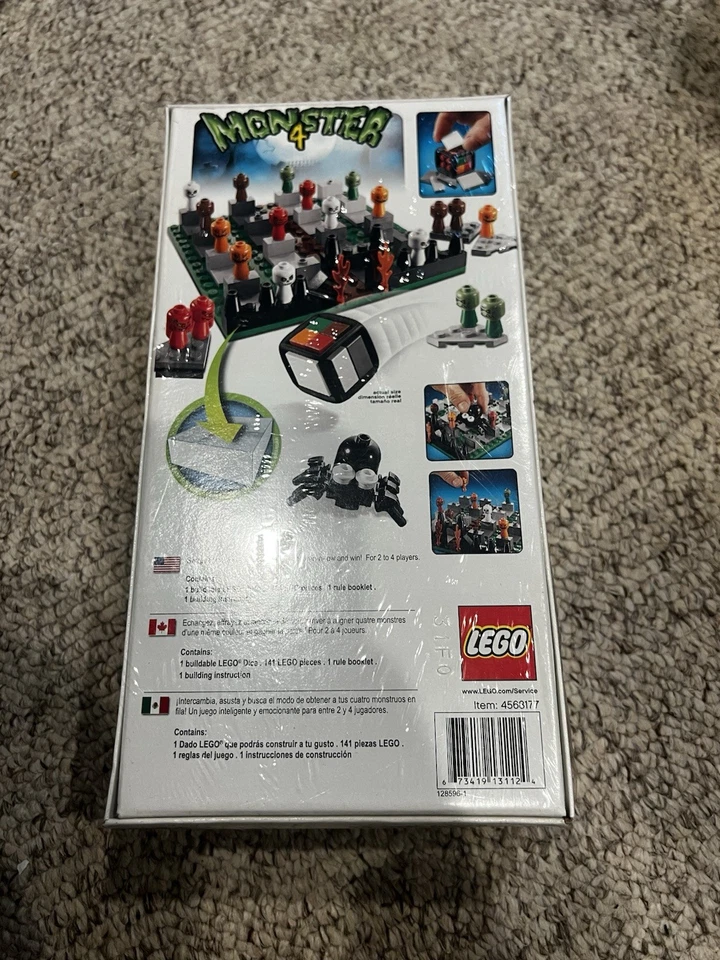 Lego 3837 MONSTER 4 Dice Board Game 4568177 - 2010 Retired New Factory Sealed - Image 4 of 4