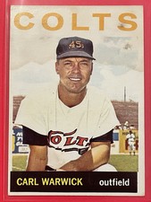 1964 Topps Carl Warwick #179 Vintage Baseball Houston Colt .45s